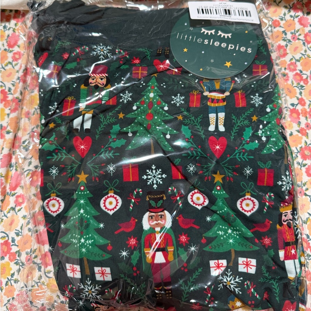 Little Sleepies NWT Nutcracker Women's Bamboo Viscose Pajama Pants Sz M Holiday